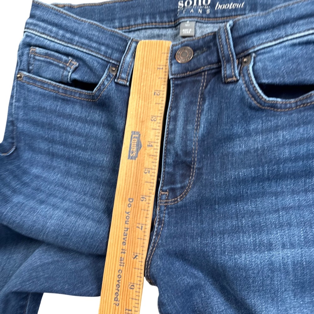 New York & Company Soho Bootcut Jeans Women Y2K 6 Tall (28x24) Dark Wash Stretch - Picture 7 of 10